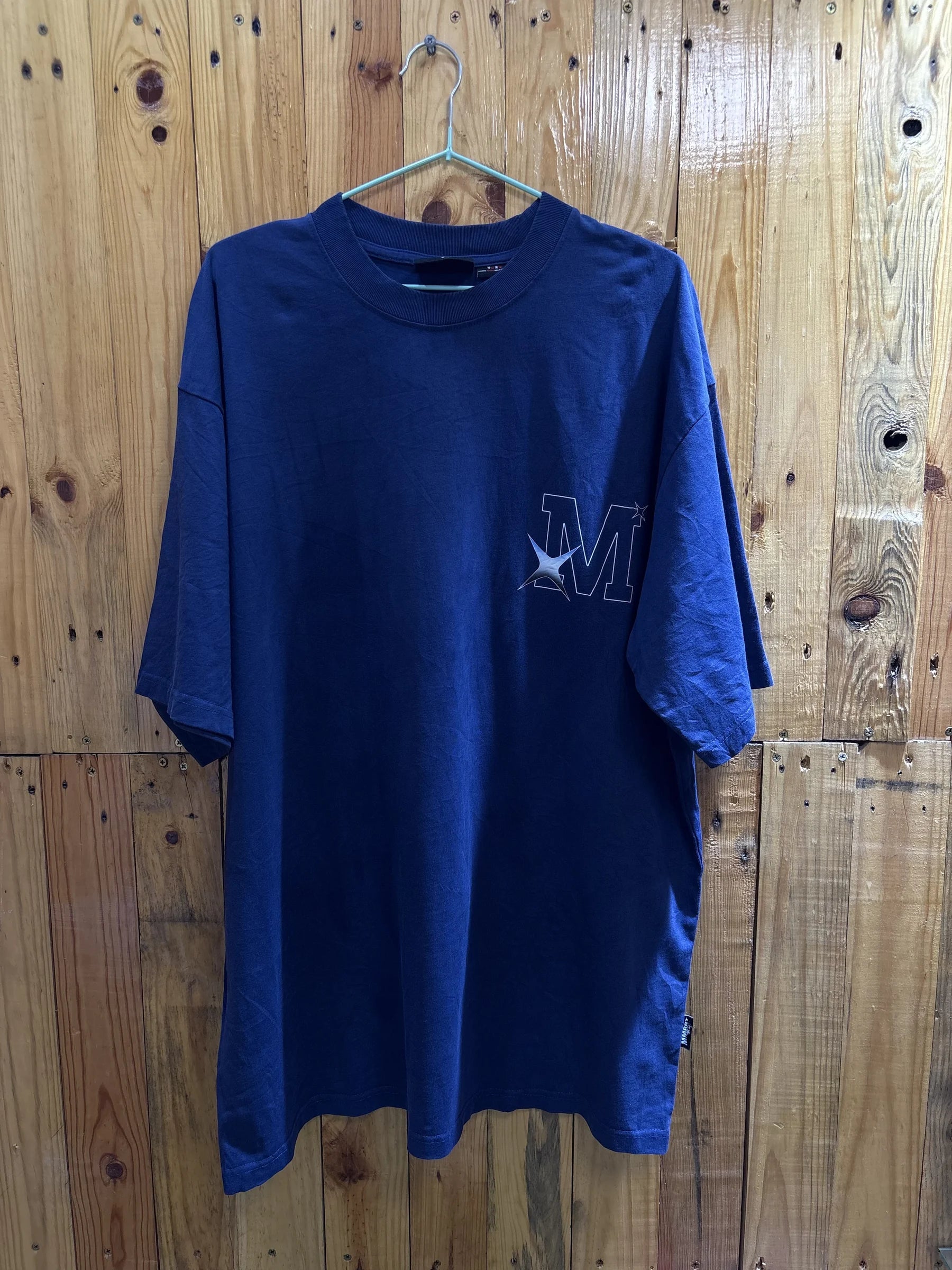 T-shirt bleu graphique M