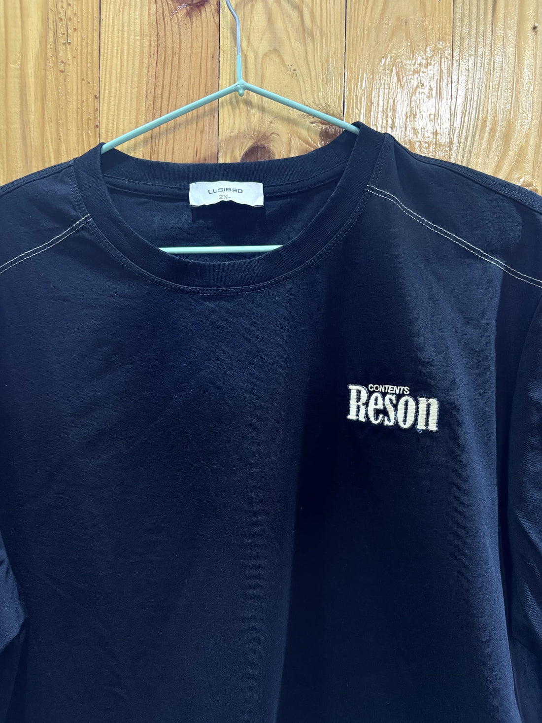 T-shirt noir empiècements
