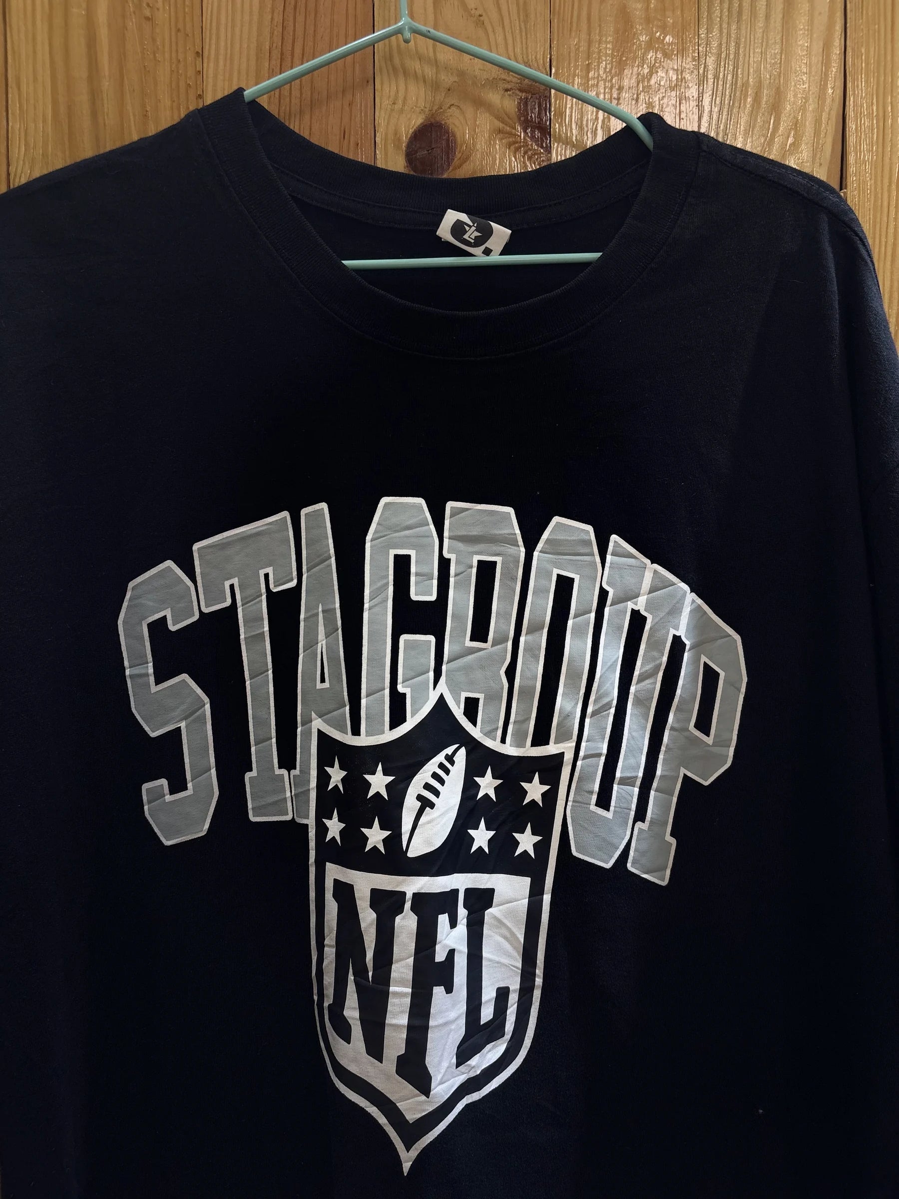 T-shirt noir football américain