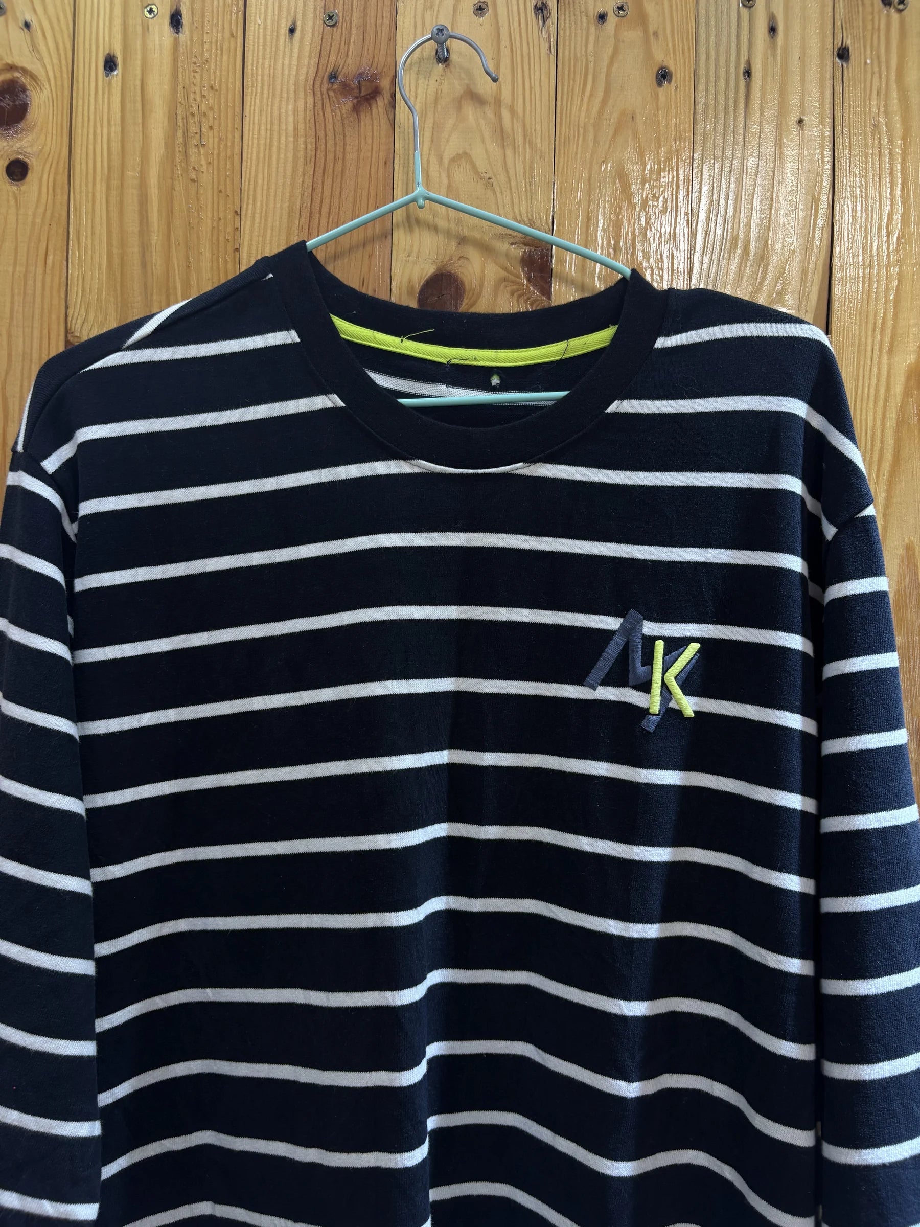 T-shirt rayé marine manches longues