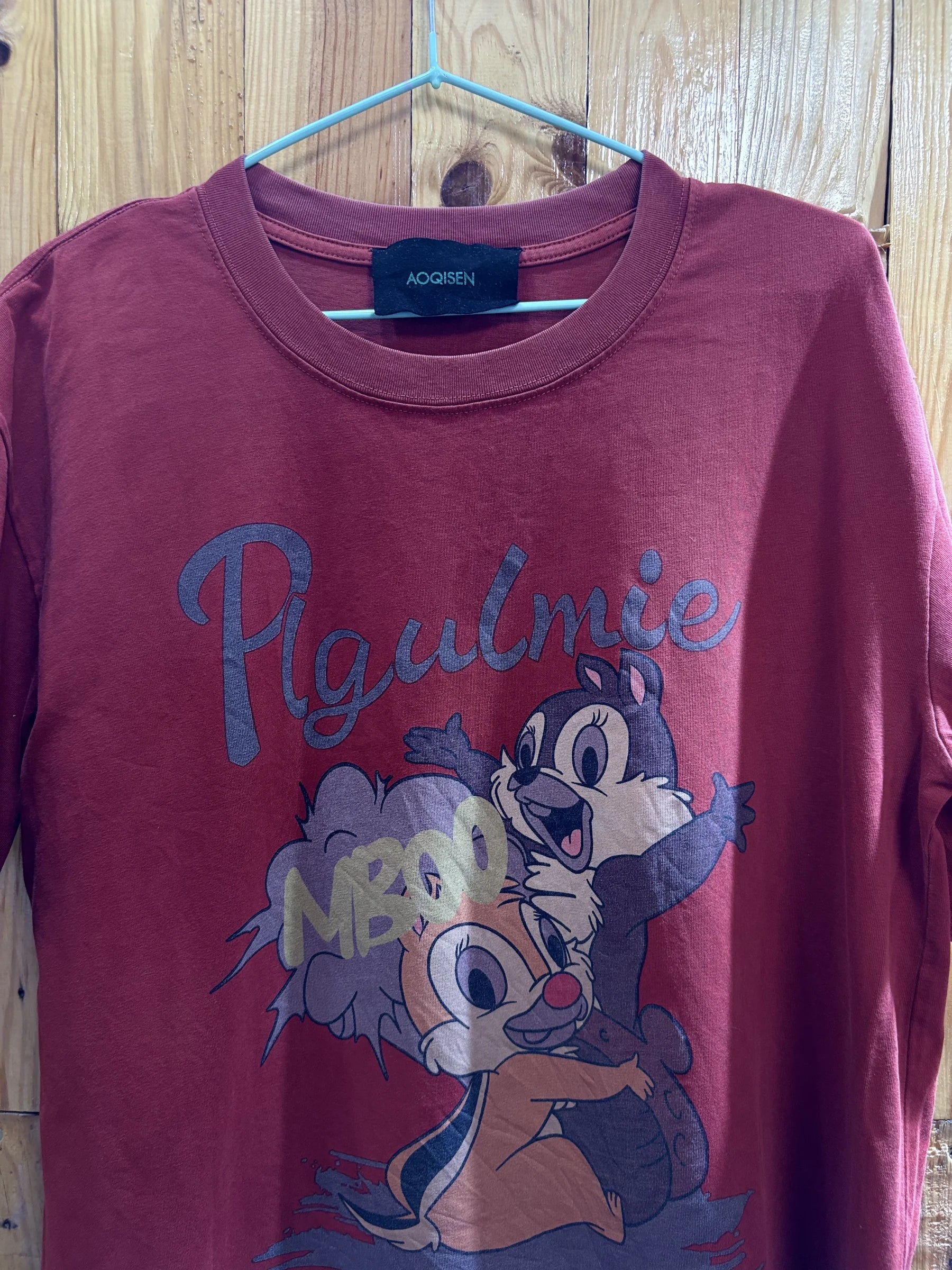 T-shirt rouge illustration vintage