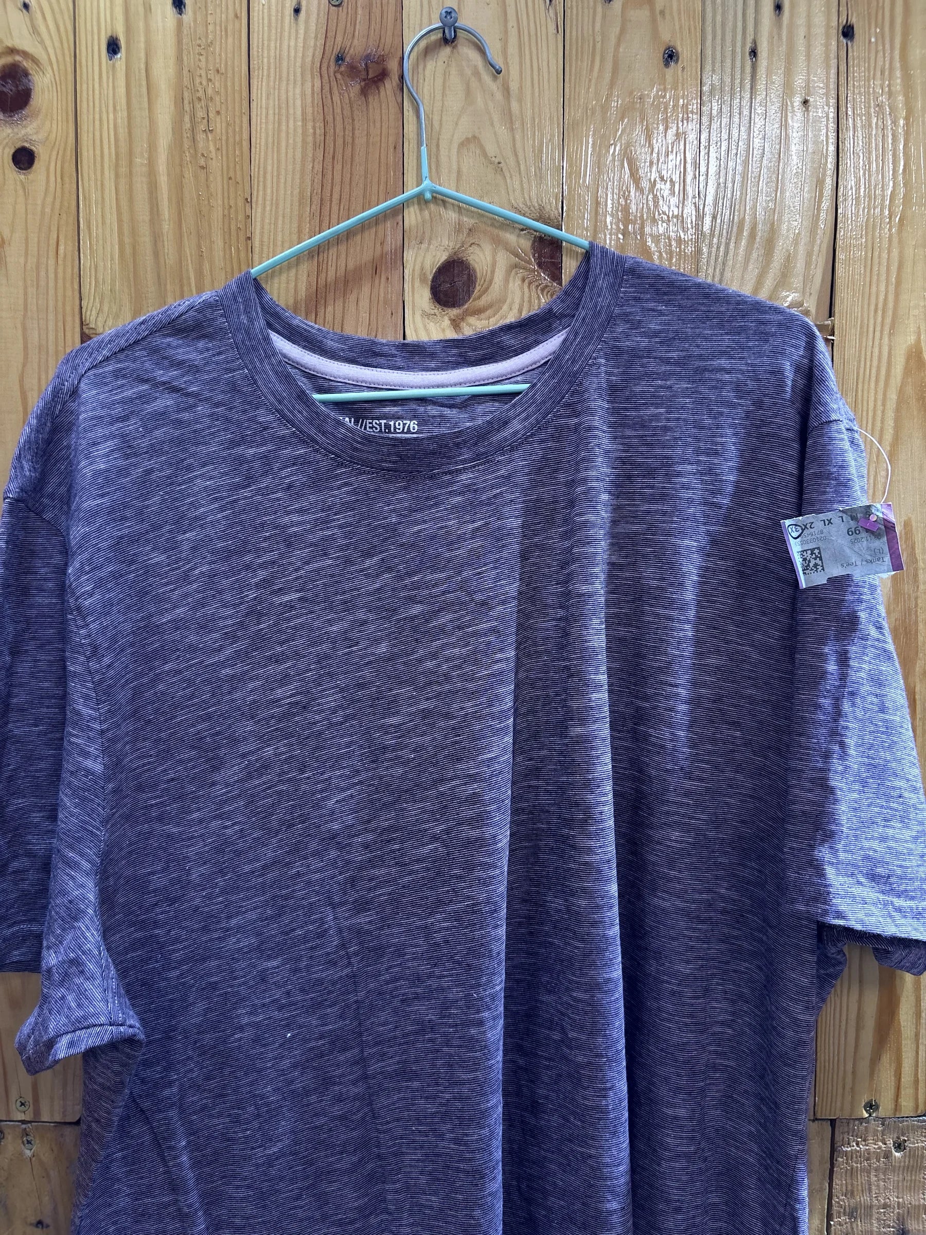 T-shirt violet chiné