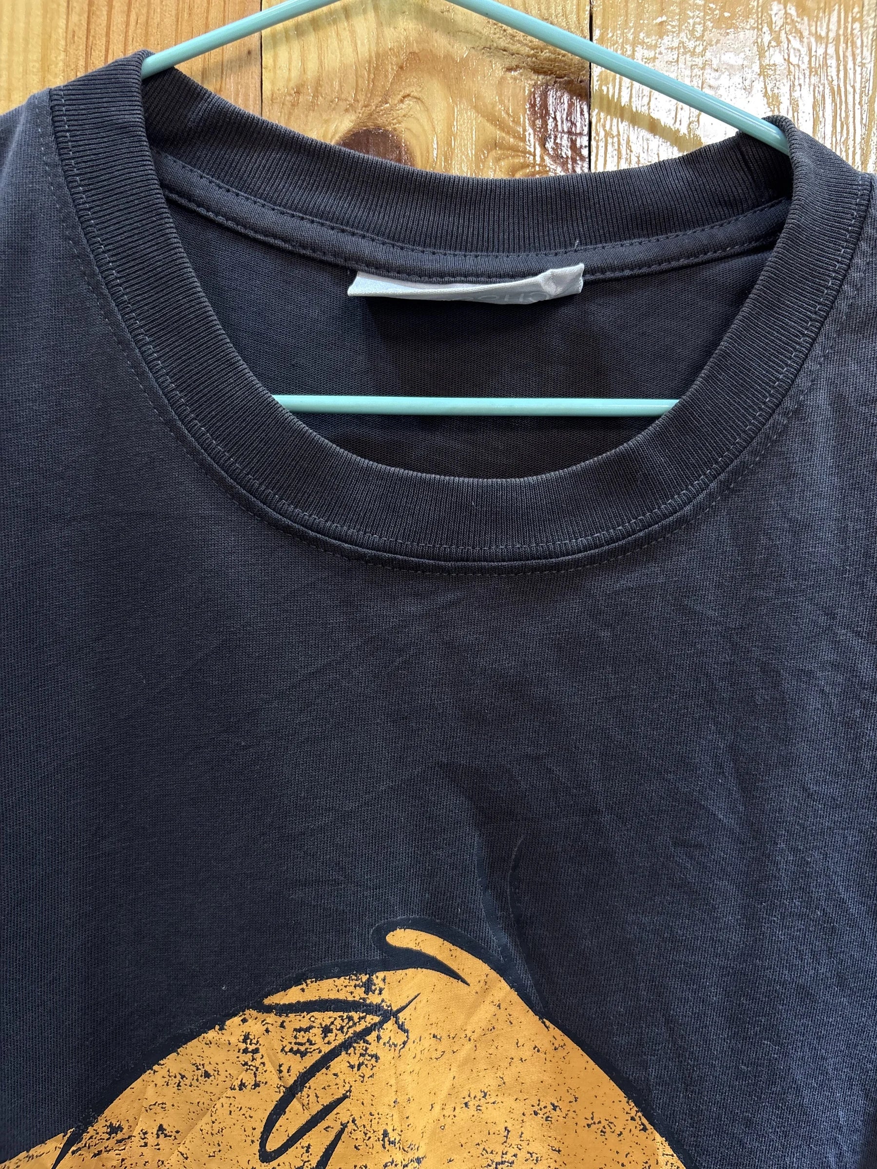T-shirt noir lion graphique