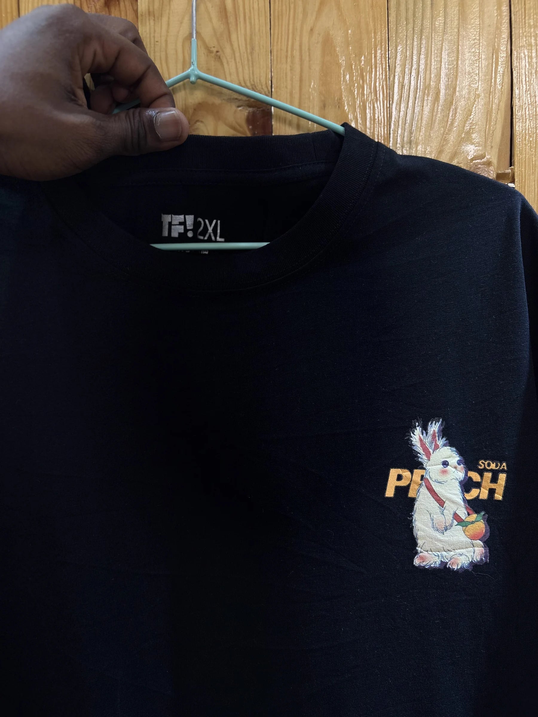T-shirt noir mini illustration