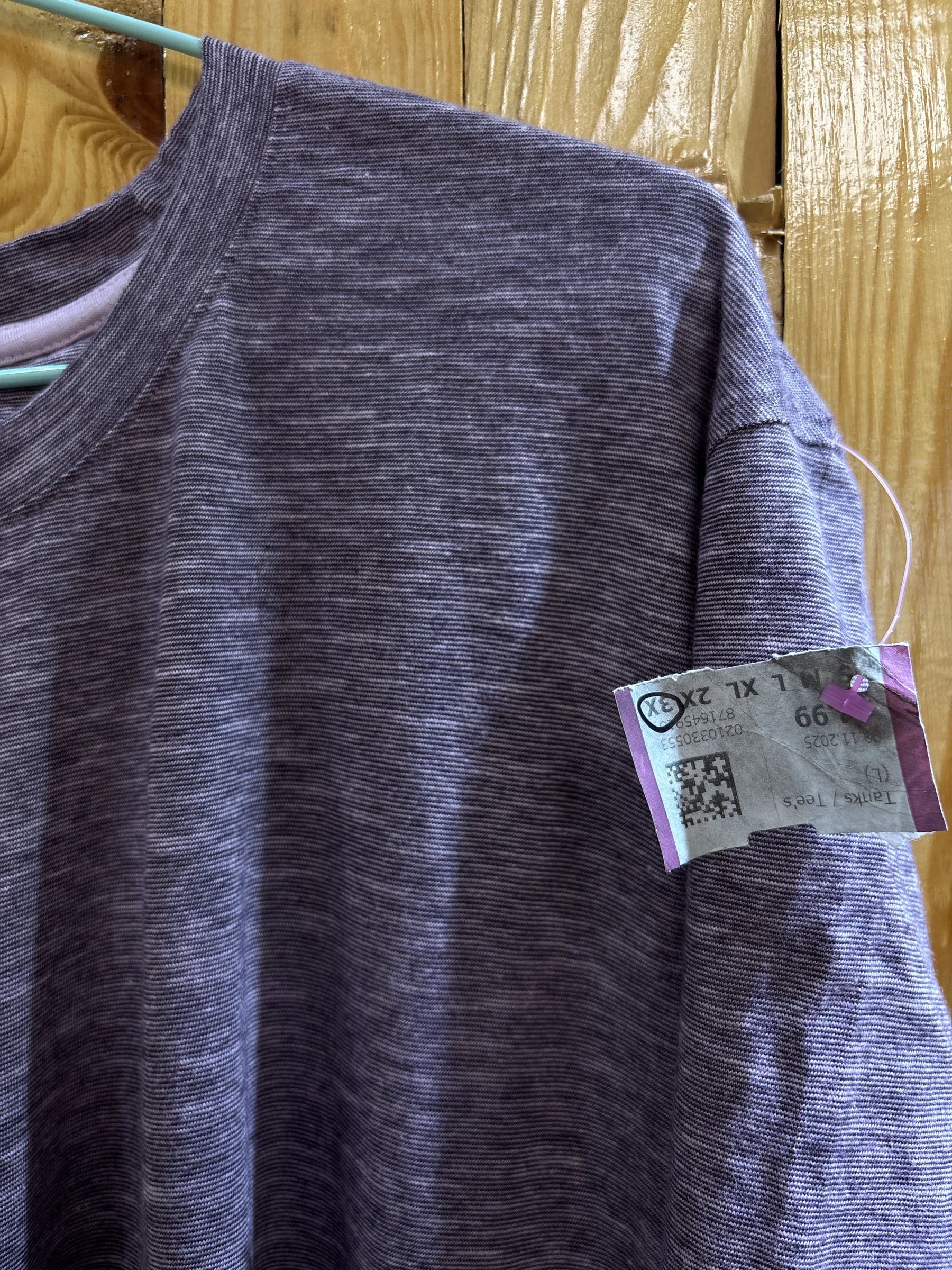 T-shirt violet chiné