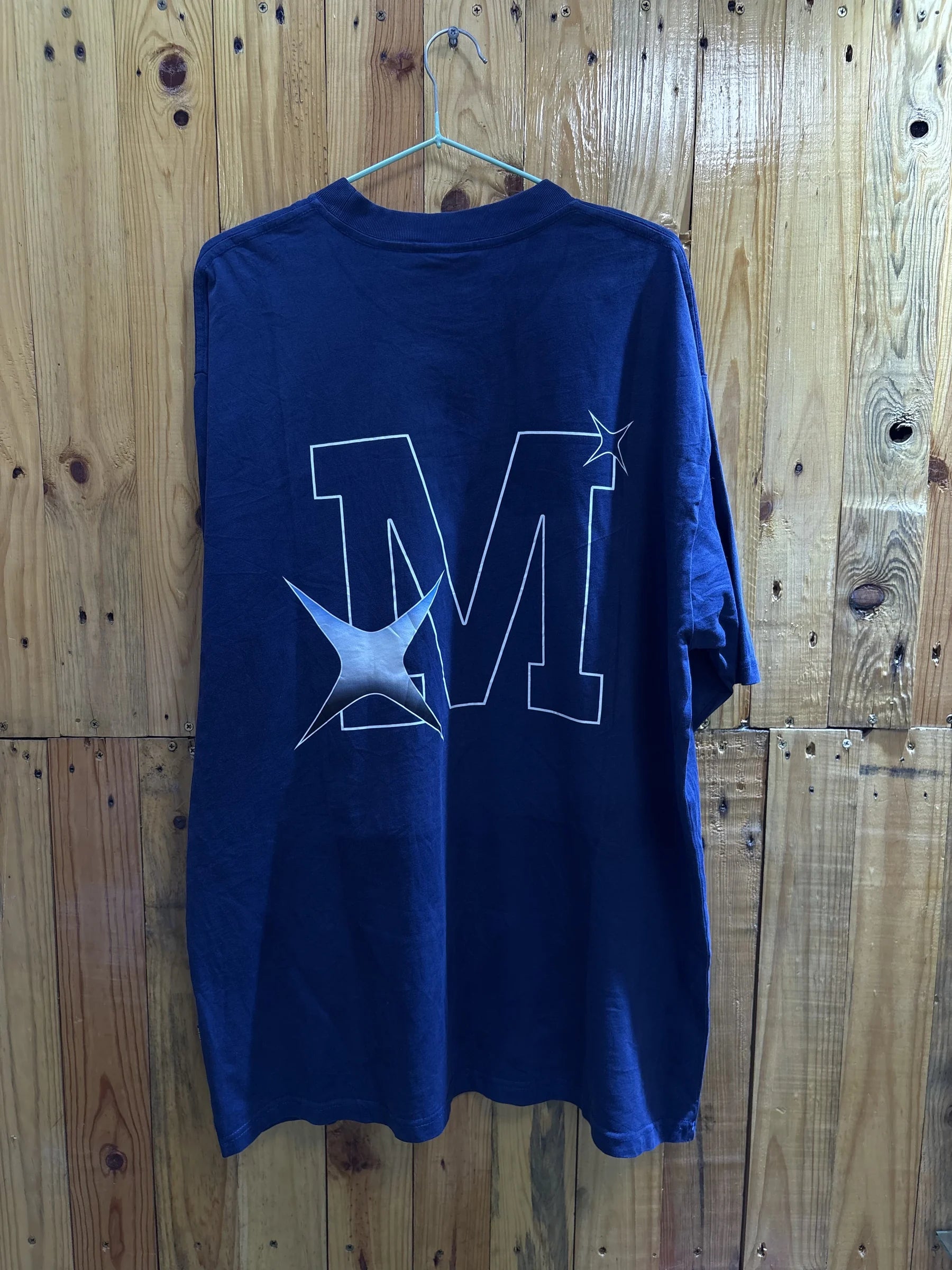 T-shirt bleu graphique M
