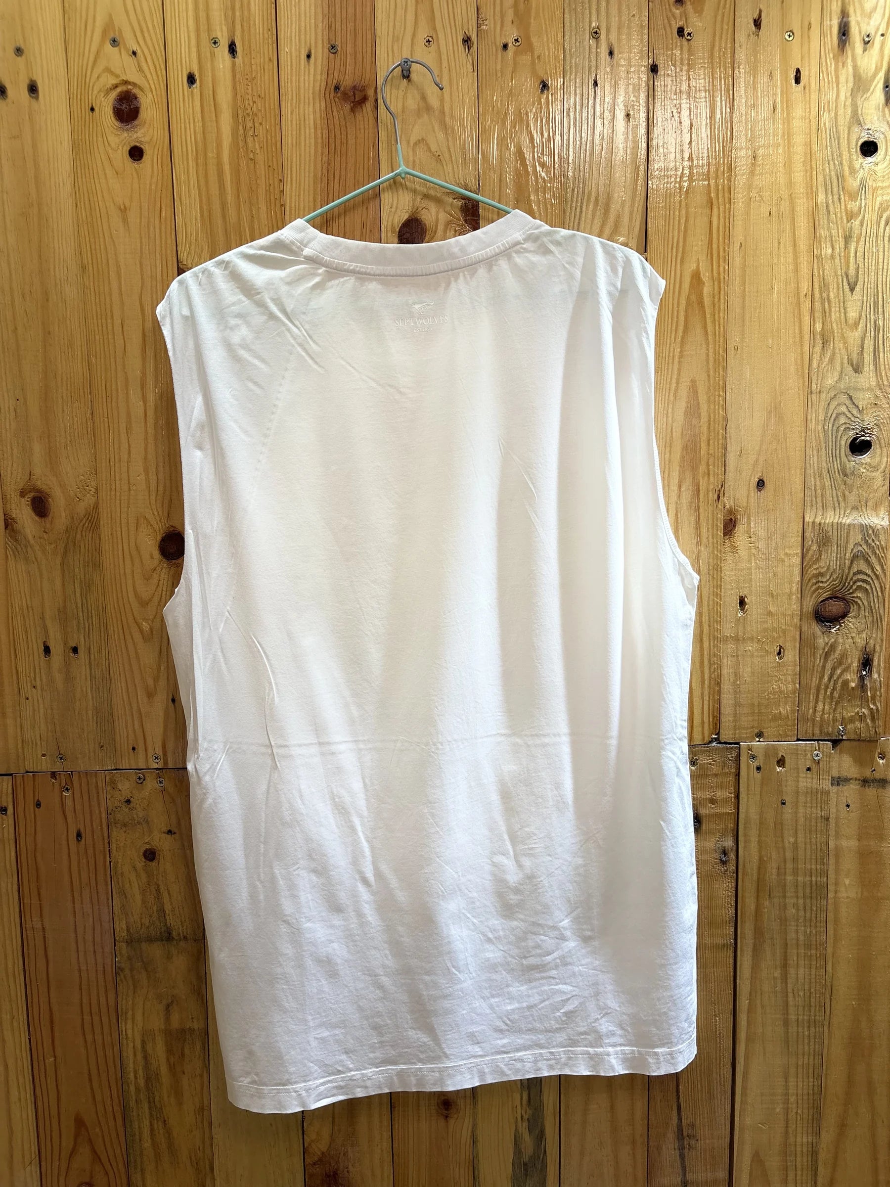 Debardeur blanc illustration abstraite