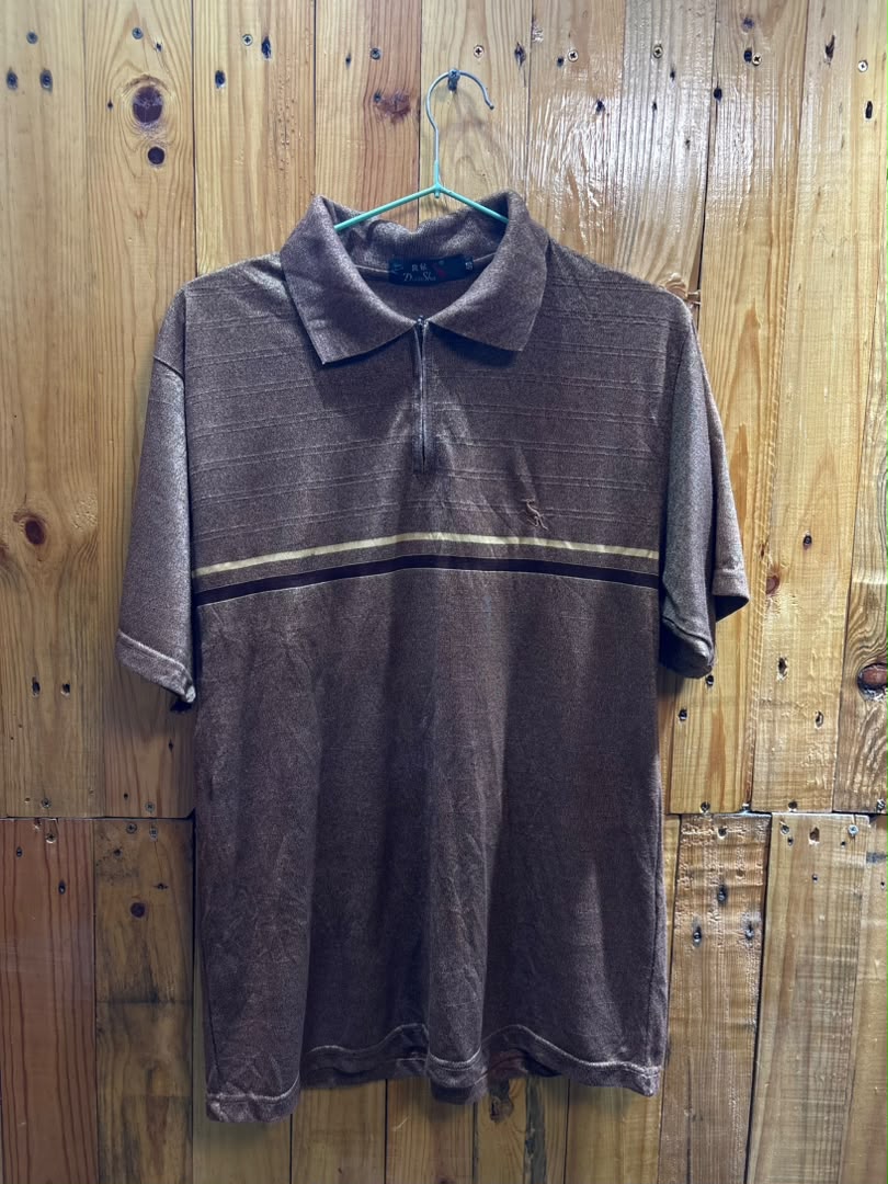 Polo Zip Marron