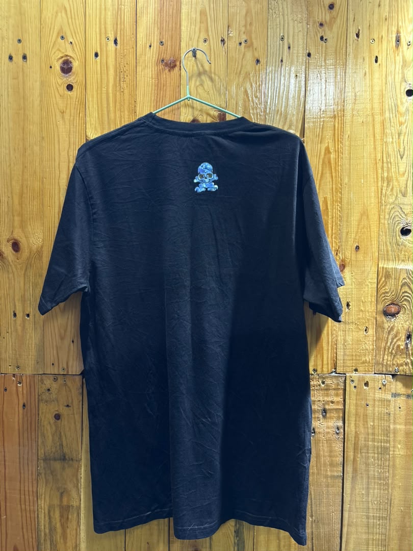 T-shirt Skull noir bleu Nuit
