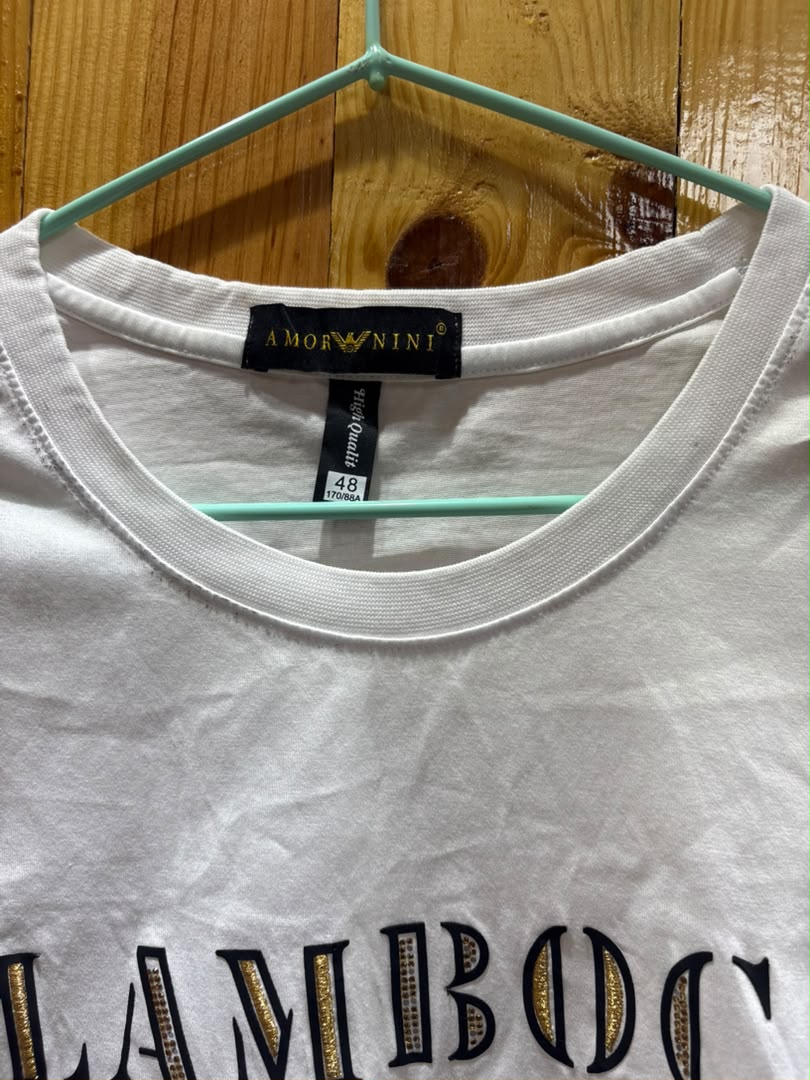 T-shirt Lamborghini Blanc