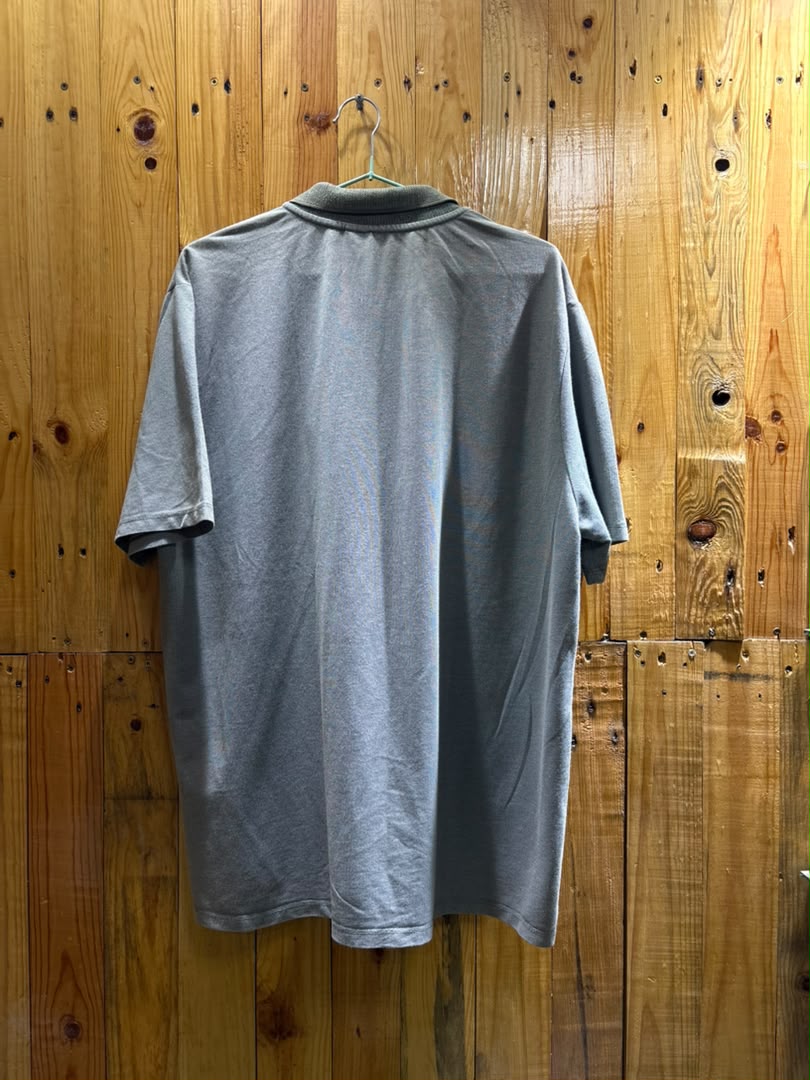 Polo Gris-vert Poche