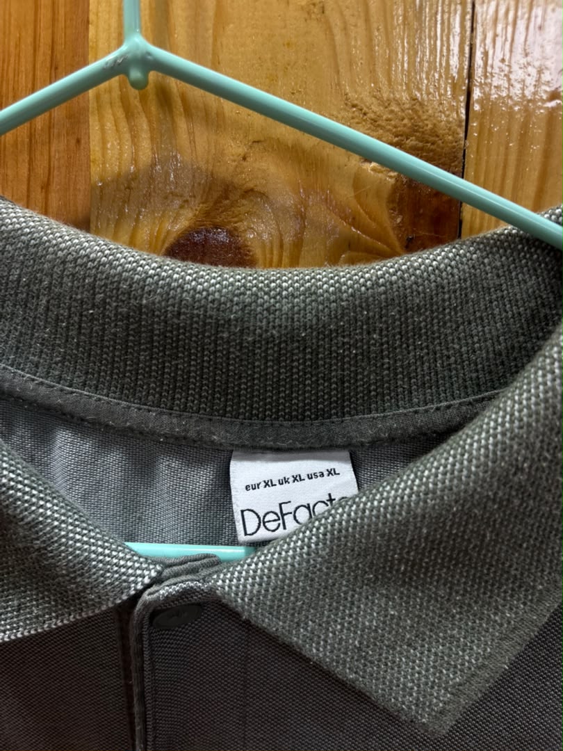 Polo Gris-vert Poche