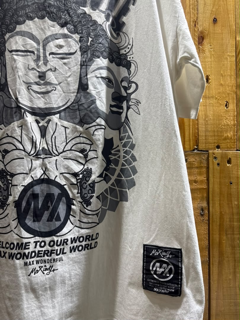 T-shirt Peace In Love Blanc