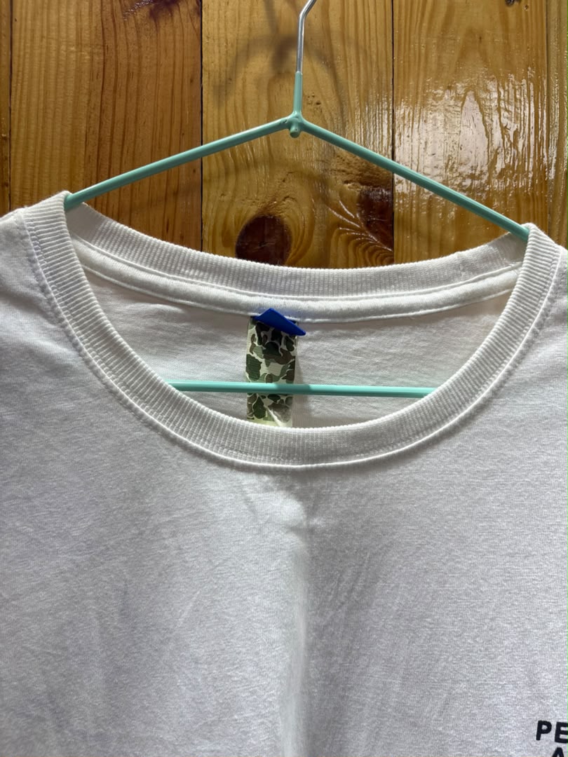 T-shirt Peace In Love Blanc