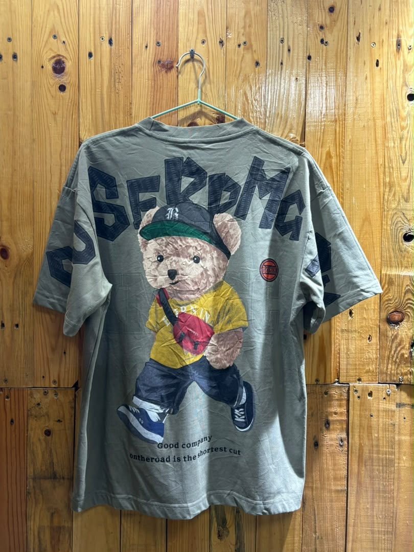 T-shirt Bear Story Gris