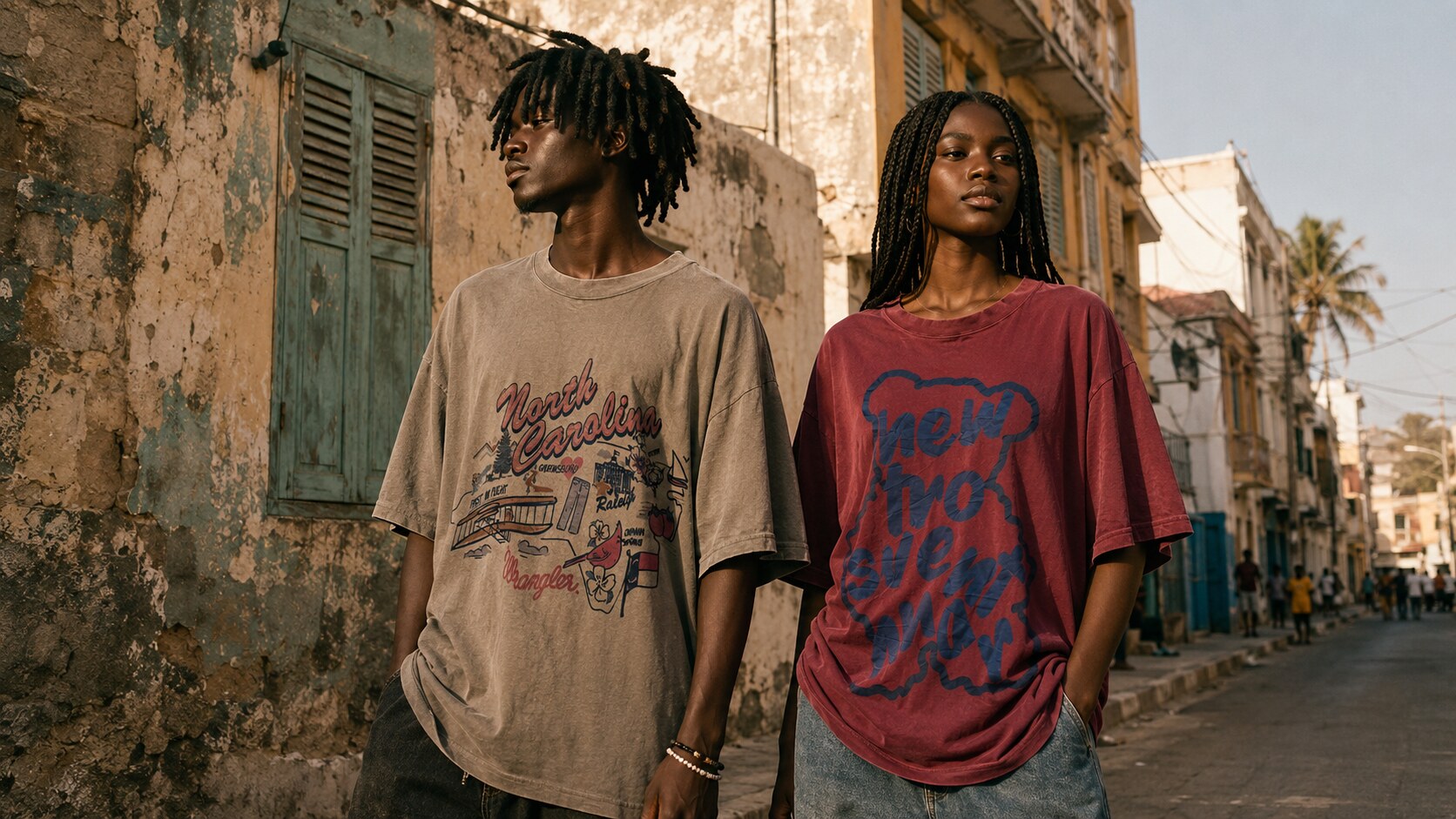 T-SHIRTS · MÉDINA — campagne éditoriale MBEDD BI à Dakar